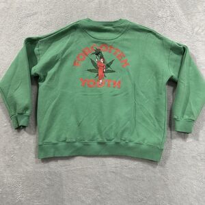 GIR Gamu rawoo vary coon Sweatshirt Pullover Unisex Medium Green Korea‎